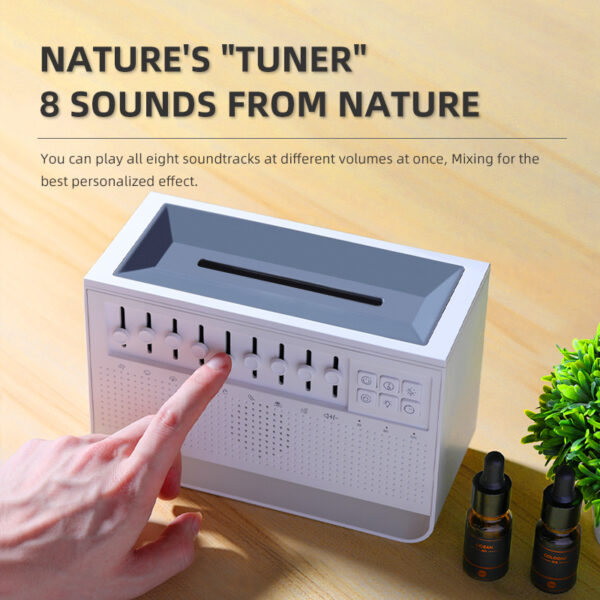 Flame air diffuser aromatherapy air humidifier cold mist table top air aroma diffuser Household white noise aroma diffuser-3